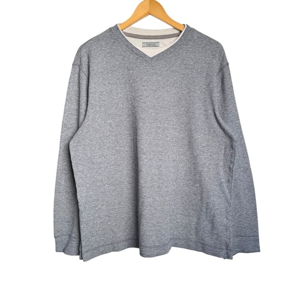 Method Other - 4/$25 Kohl’s Method Men Layered Effect Pullover Crewneck Sweater Navy Blue White